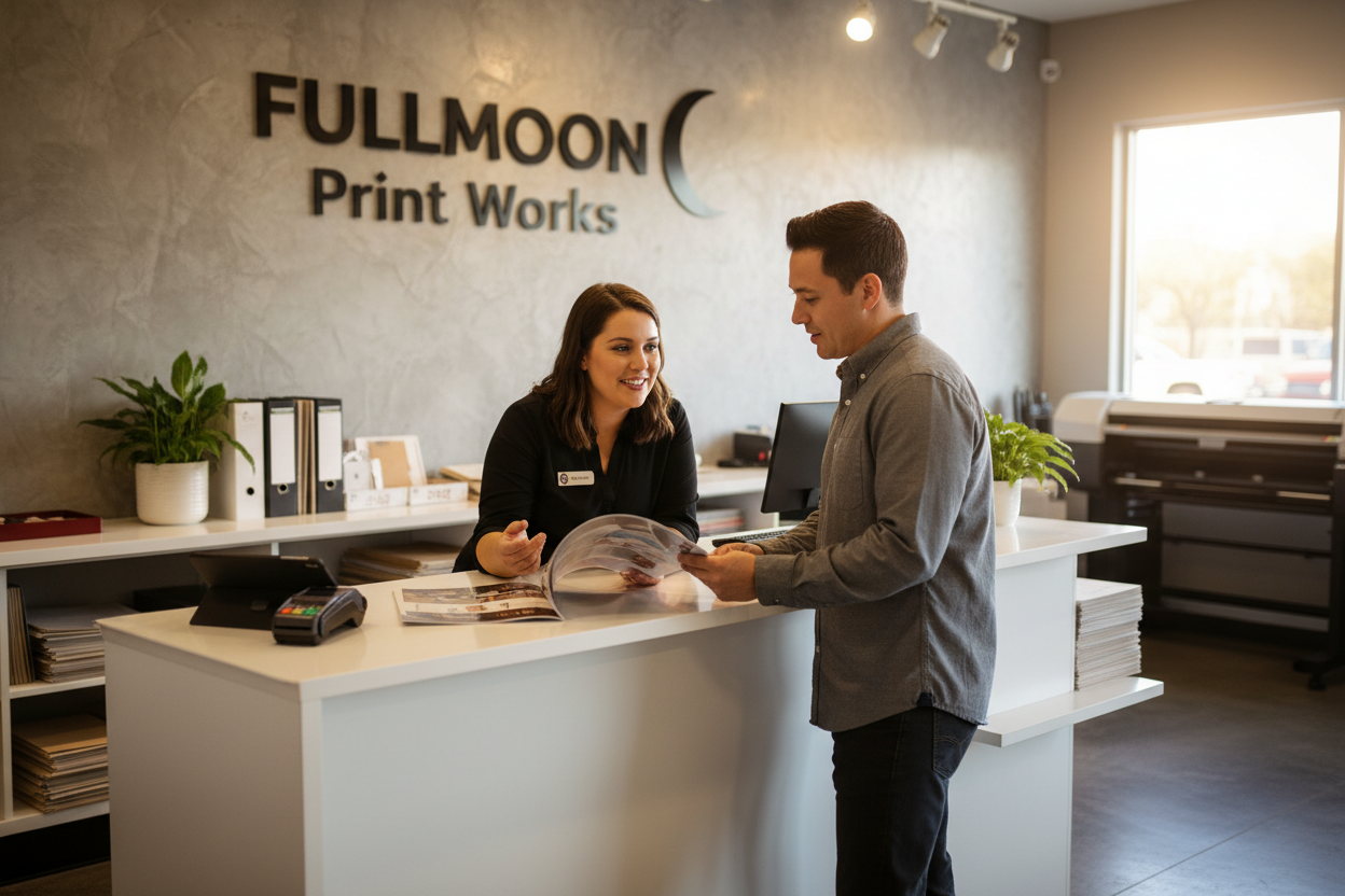 can you change logo to letters FULLMOON Print Works